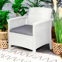 Set mobilă terasă Bica Venezia Terrace Aluminiu/ Polipropilenă/ Rattan artificial/ Graphite photo 5