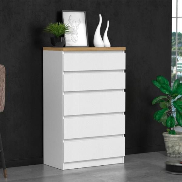 Комод TopEshop Malwa M5 B22 113см x 70см x 40см/ ЛДСП/ Белый photo 2 Комод TopEshop Malwa M5 B22 113см x 70см x 40см/ ЛДСП/ Белый photo 2