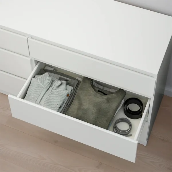 Comodă Ikea Kullen 72 x 140 x 40/ MDF/ Alb photo 3