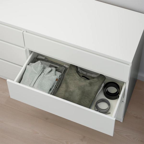 Comodă Ikea Kullen 72 x 140 x 40/ MDF/ Alb photo 3