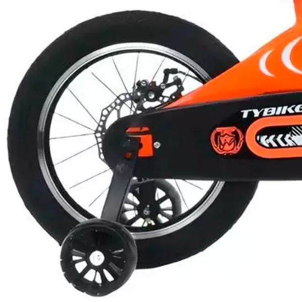 Bicicletă TyBike BK-1 Spoke 16" 16" Aliaj de magneziu / Orange Black photo 2 Bicicletă TyBike BK-1 Spoke 16" 16" Aliaj de magneziu / Orange Black photo 2