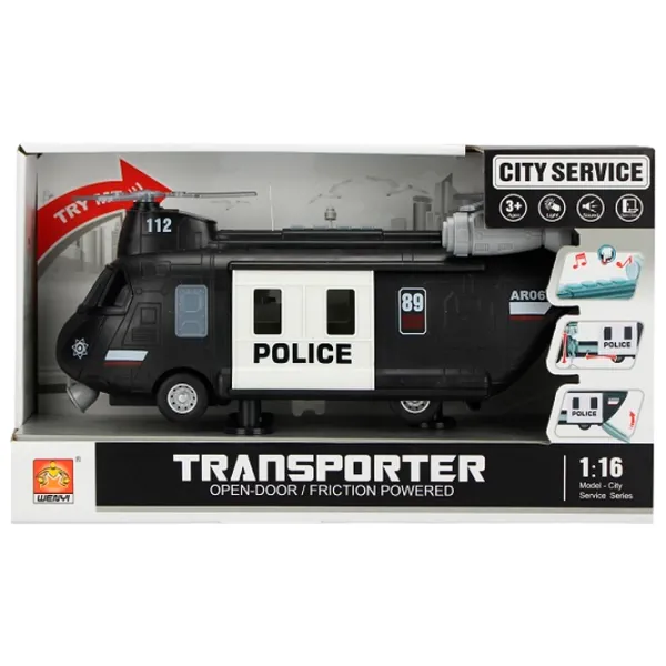 Вертолёт Wenyi Police WY640B Белый Черный photo 5 Вертолёт Wenyi Police WY640B Белый Черный photo 5