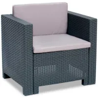 Set mobilă terasă Bica Colorado 3 Ratan artificial/ Polipropilenă/ Rattan artificial/ Graphite photo 4