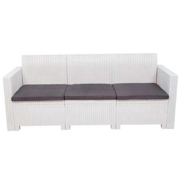 Set mobilă terasă Bica Nebraska 3 Ratan artificial/ Polipropilenă/ Rattan artificial/ Graphite photo 2