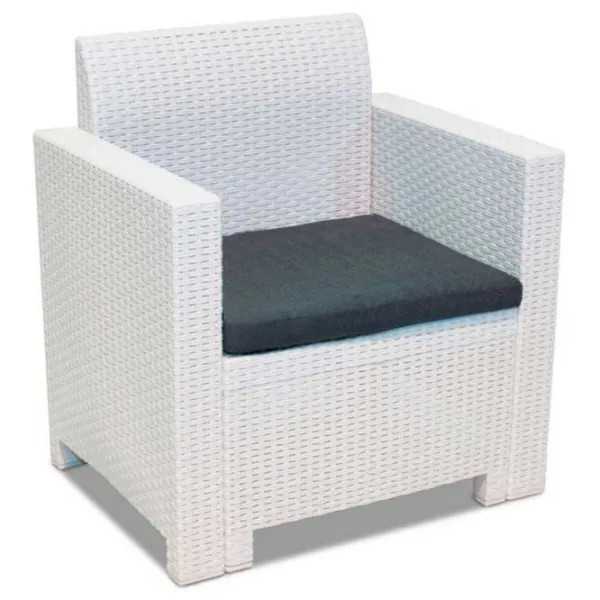 Set mobilă terasă Bica Nebraska 3 Ratan artificial/ Polipropilenă/ Rattan artificial/ Graphite photo 3