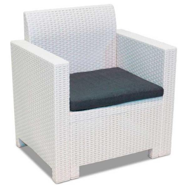 Set mobilă terasă Bica Nebraska 3 Ratan artificial/ Polipropilenă/ Rattan artificial/ Graphite photo 3