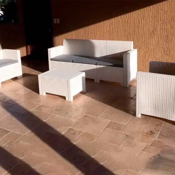 Set mobilă terasă Bica Nebraska 3 Ratan artificial/ Polipropilenă/ Rattan artificial/ Graphite photo 5