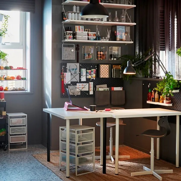 Comodă Ikea Lennart 56 x 30 x 34/ Plastic/ Alb photo 5