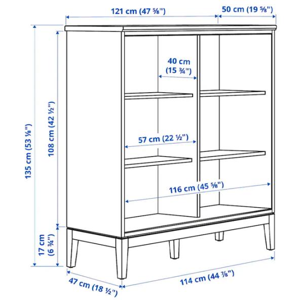 Комод Ikea Idanas 135см x 121см x 50см/ МДФ/ Темно коричневый photo 6