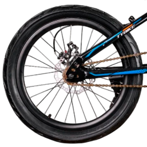 Велосипед TyBike BK-10 20" 20" Сталь/ Синий Черный photo 2 Велосипед TyBike BK-10 20" 20" Сталь/ Синий Черный photo 2
