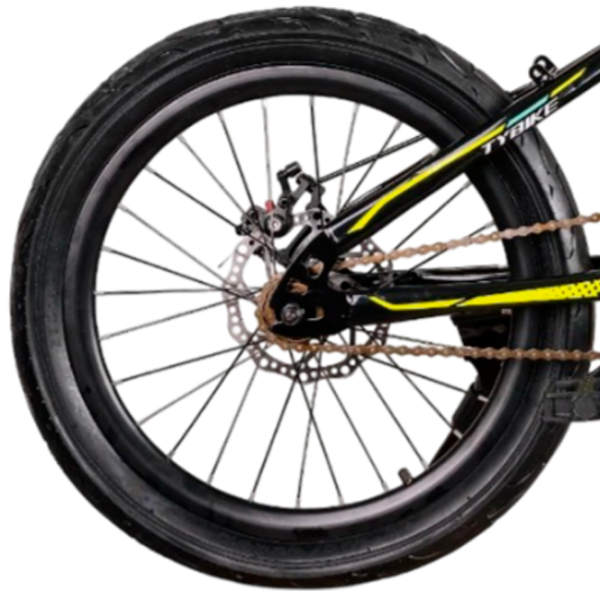 Велосипед TyBike BK-10 20" 20" Сталь / Желтый Черный photo 2