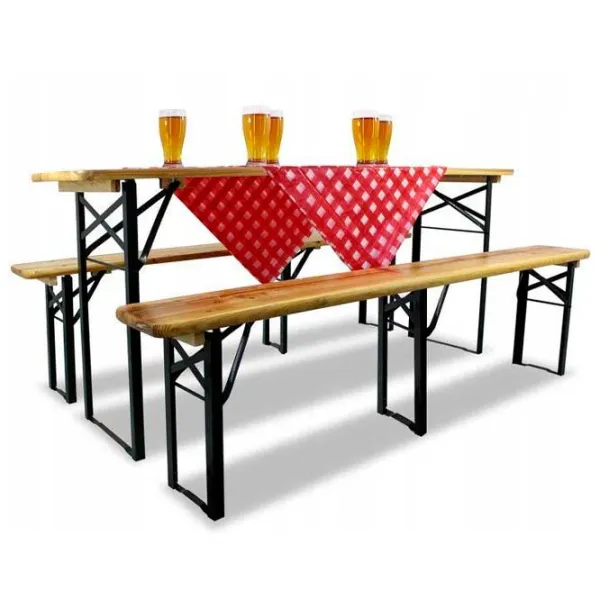Set mobilă terasă GardenLine MEB2745 Oțel/ Lemn/ Lemn/ Brown photo 3