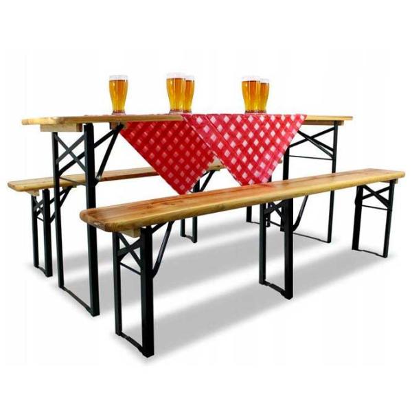 Set mobilă terasă GardenLine MEB2745 Oțel/ Lemn/ Lemn/ Brown photo 3