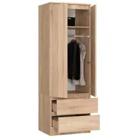 Dulap Akord Star S60 2D2SZ 60 x 51 x 180 / PAL / Stejar Sonoma photo 2