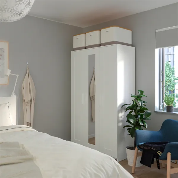 Dulap Ikea Brimnes 117 x 50 x 190 / DSP / Alb photo 6