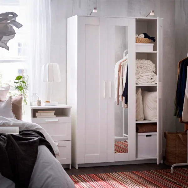 Dulap Ikea Brimnes 117 x 50 x 190 / DSP / Alb photo 7