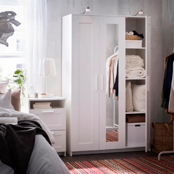 Dulap Ikea Brimnes 117 x 50 x 190 / DSP / Alb photo 7