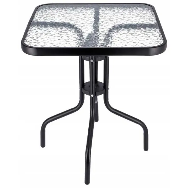 Set mobilă terasă Jumi Fiesta OM-967977 Metal/ Sticlă/ Stofă/ Black photo 2 Set mobilă terasă Jumi Fiesta OM-967977 Metal/ Sticlă/ Stofă/ Black photo 2