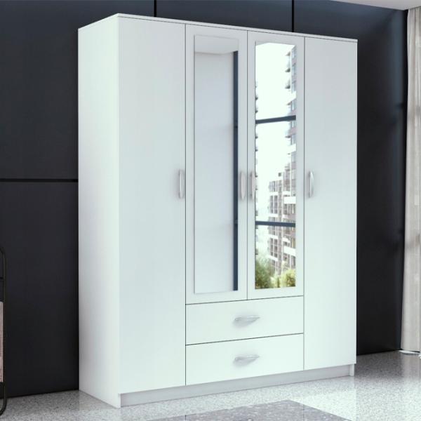Шкаф TopEshop Romana 160 160 x 52см x 205 / ЛДСП / Белый photo 3 Шкаф TopEshop Romana 160 160 x 52см x 205 / ЛДСП / Белый photo 3