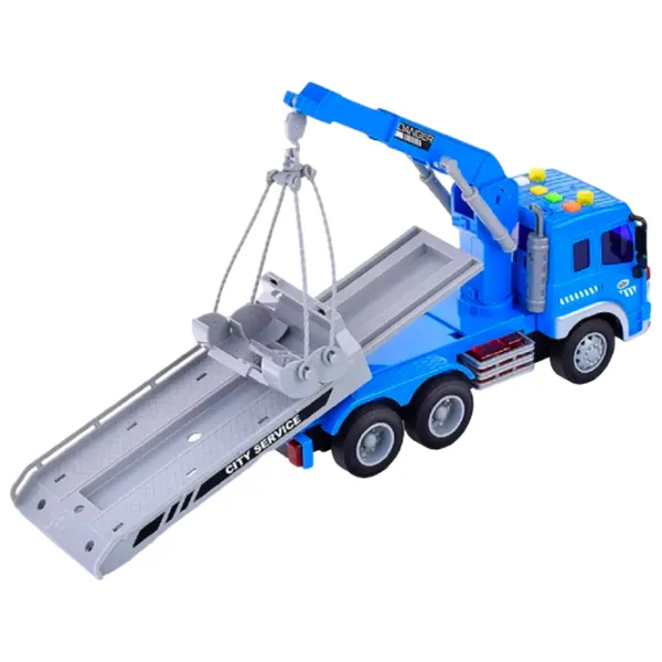 Грузовик Wenyi Wrecker Truck WY570H Серый Синий photo 2
