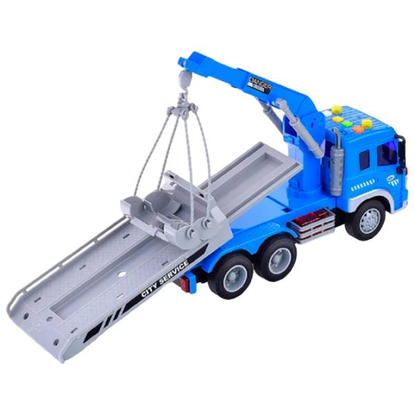 Грузовик Wenyi Wrecker Truck WY570H Серый Синий photo 2