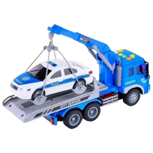 Грузовик Wenyi Wrecker Truck WY570H Серый Синий photo 3