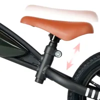 Bicicletă fără pedale Qplay Feduro 12" 12" Metal/ Black White photo 4