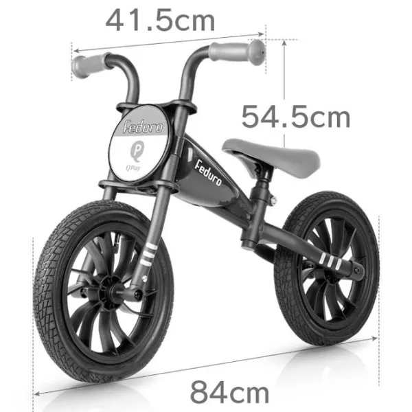 Bicicletă fără pedale Qplay Feduro 12" 12" Metal/ Red Black photo 5 Bicicletă fără pedale Qplay Feduro 12" 12" Metal/ Red Black photo 5