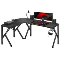 Masă gaming Huzaro Hero 6.3 MDF/ Black photo 4