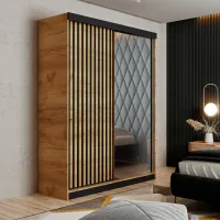 Шкаф Prime Furniture Malani 138 x 59см x 205 / ЛДСП / Дуб Крафт Золотой photo 2
