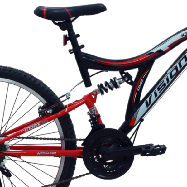Bicicletă Belderia Vision Kings 26" 26" Aluminiu/ Black Red photo 4 Bicicletă Belderia Vision Kings 26" 26" Aluminiu/ Black Red photo 4