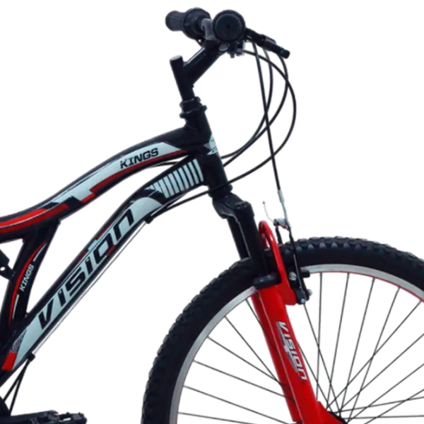 Bicicletă Belderia Vision Kings 26" 26" Aluminiu/ Black Red photo 5 Bicicletă Belderia Vision Kings 26" 26" Aluminiu/ Black Red photo 5