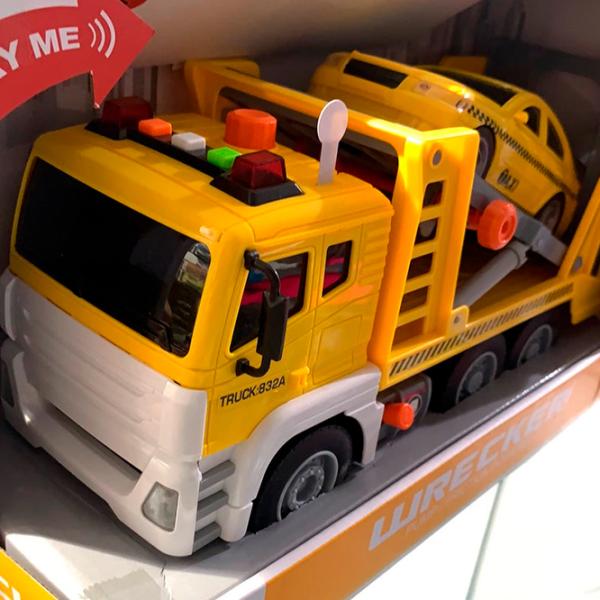 Грузовик Wenyi Wrecker WY832A Серый Желтый photo 2 Грузовик Wenyi Wrecker WY832A Серый Желтый photo 2