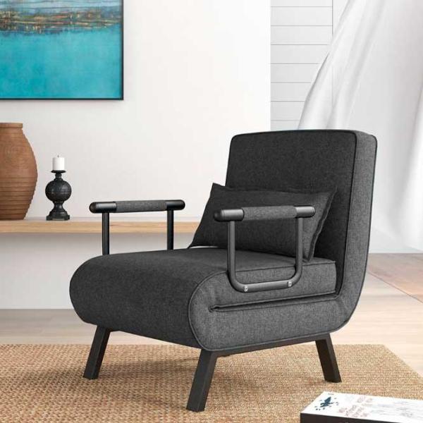 Fotoliu Costway HV10417GR Gray photo 2