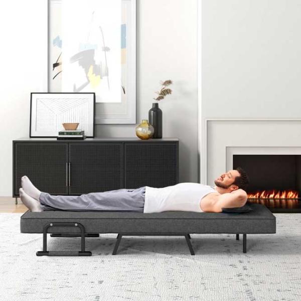 Fotoliu Costway HV10417GR Gray photo 3