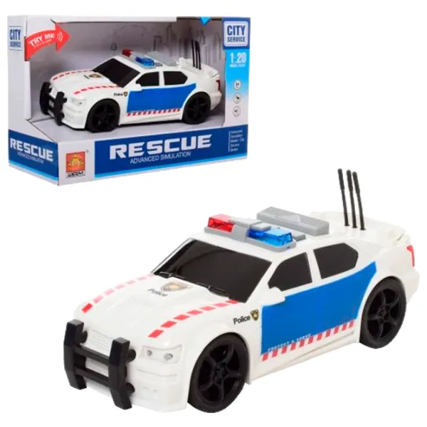 Машинка Wenyi Police Car WY500D Черный Белый photo 4 Машинка Wenyi Police Car WY500D Черный Белый photo 4