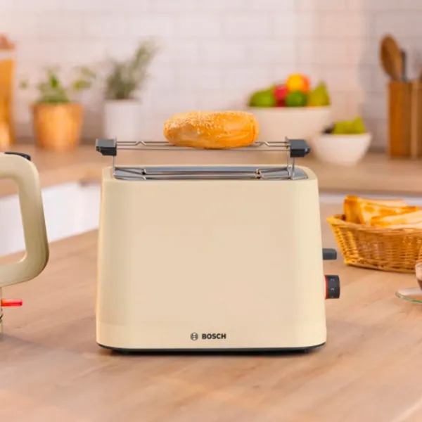 Тостер Bosch TAT3M127 Механическое/ 950 Вт/ Бежевый photo 2