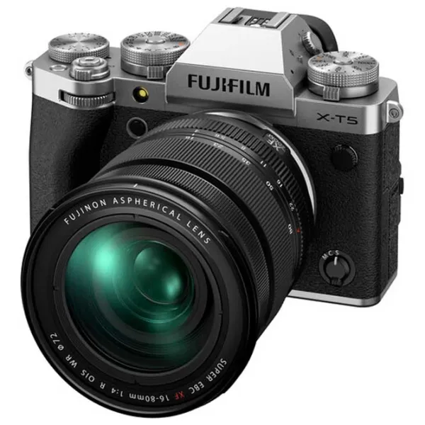 Фотоаппарат FujiFilm X-T5 XF16-80mmF4 R OIS WR CMOS/ Серебристый photo 2 Фотоаппарат FujiFilm X-T5 XF16-80mmF4 R OIS WR CMOS/ Серебристый photo 2