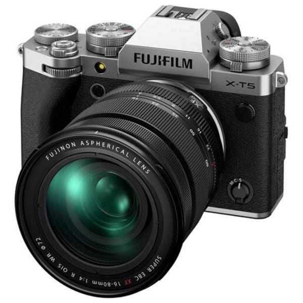 Фотоаппарат FujiFilm X-T5 XF16-80mmF4 R OIS WR CMOS/ Серебристый photo 2 Фотоаппарат FujiFilm X-T5 XF16-80mmF4 R OIS WR CMOS/ Серебристый photo 2