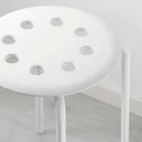 Taburetă Ikea Marius White photo 3