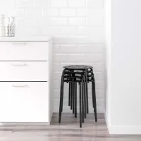 Taburetă Ikea Marius Black photo 3