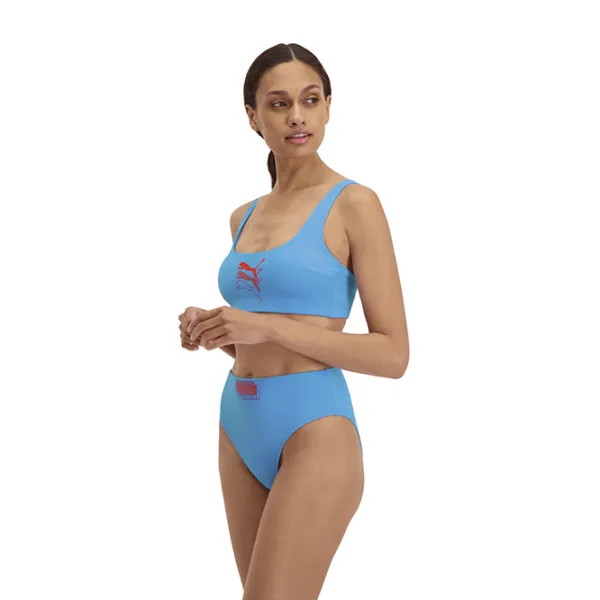 Слипы для женщин Puma Swim Women High Waist Brief 1P L/ Синий photo 4