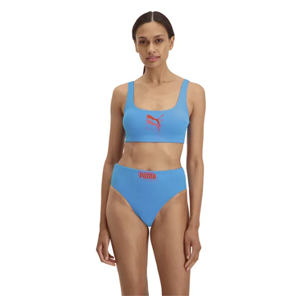 Слипы для женщин Puma Swim Women High Waist Brief 1P L/ Синий photo 9