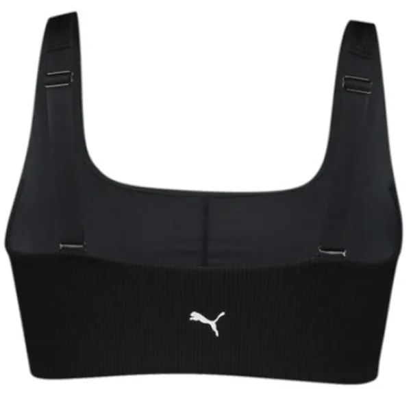 Купальный бюстгальтер для женщин Puma Swim Women Ribbed Scoop Neck Top 1P XS/ Черный photo 2