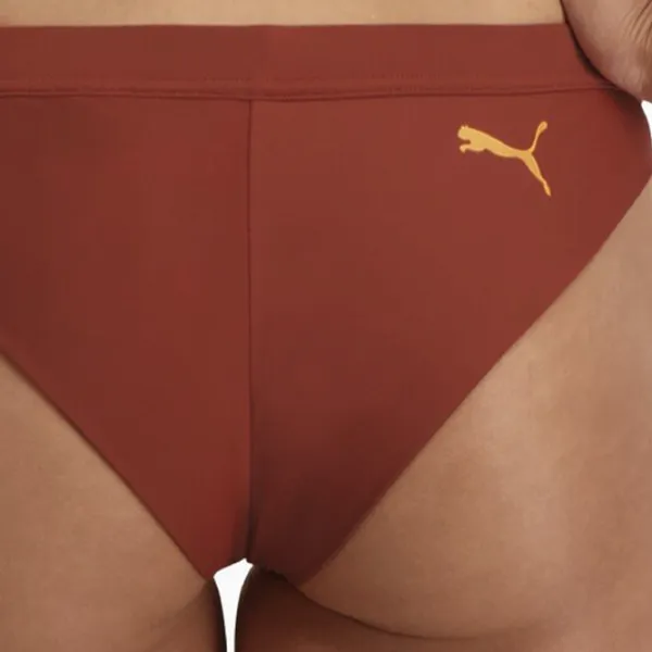 Slip pentru femei Puma Swim Women Sporty Brazilian 1P L/ Brown photo 5