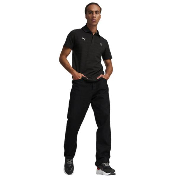 Tricou polo pentru bărbați Puma Ferrari Style Jacquard Black photo 5