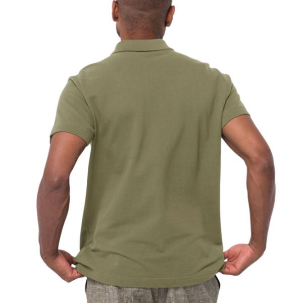 Футболка поло для мужчин Jack Wolfskin Essential Polo M Darkolivegreen photo 3