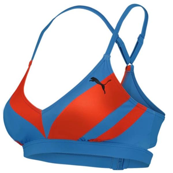 Slip pentru femei Puma Swim Women Heritage Stripe Top 1P XS/ Blue photo 3 Slip pentru femei Puma Swim Women Heritage Stripe Top 1P XS/ Blue photo 3