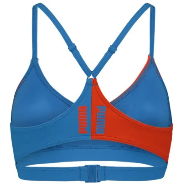 Slip pentru femei Puma Swim Women Heritage Stripe Top 1P S/ Blue photo 2 Slip pentru femei Puma Swim Women Heritage Stripe Top 1P S/ Blue photo 2