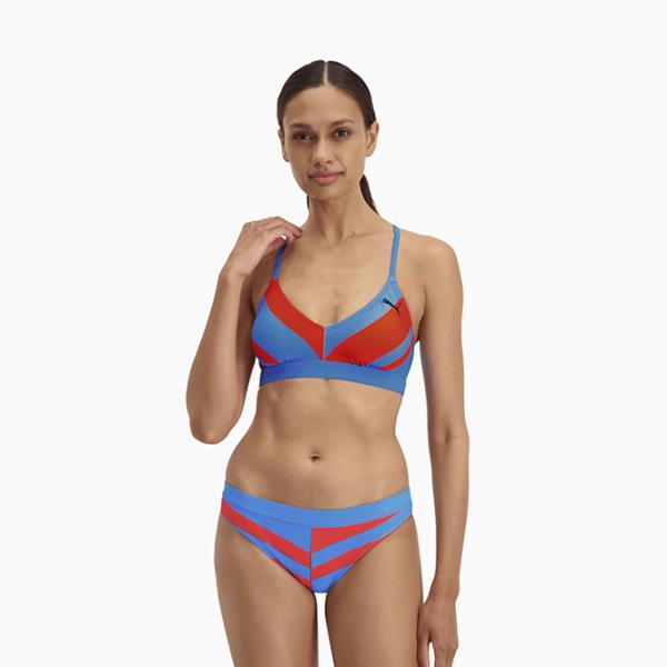Slip pentru femei Puma Swim Women Heritage Stripe Top 1P S/ Blue photo 12 Slip pentru femei Puma Swim Women Heritage Stripe Top 1P S/ Blue photo 12